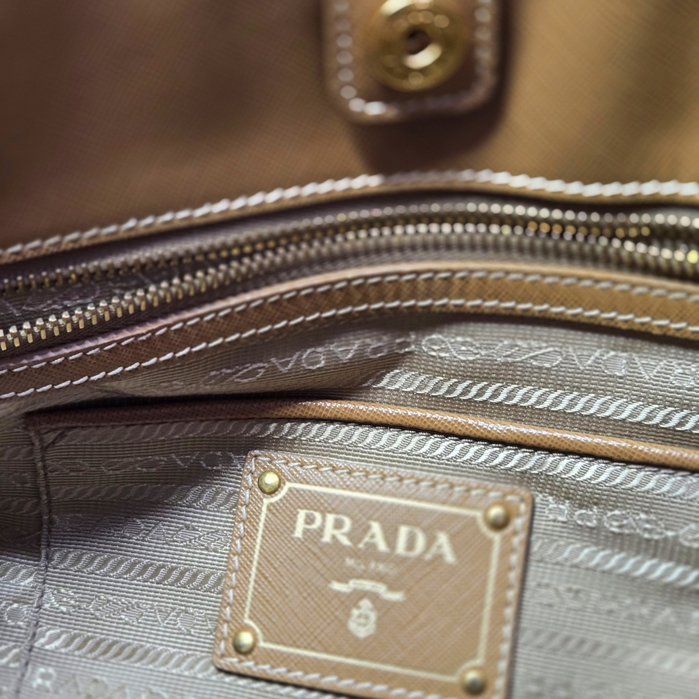 Prada Orange and Tan Women's Bag - Picture 8 of 11